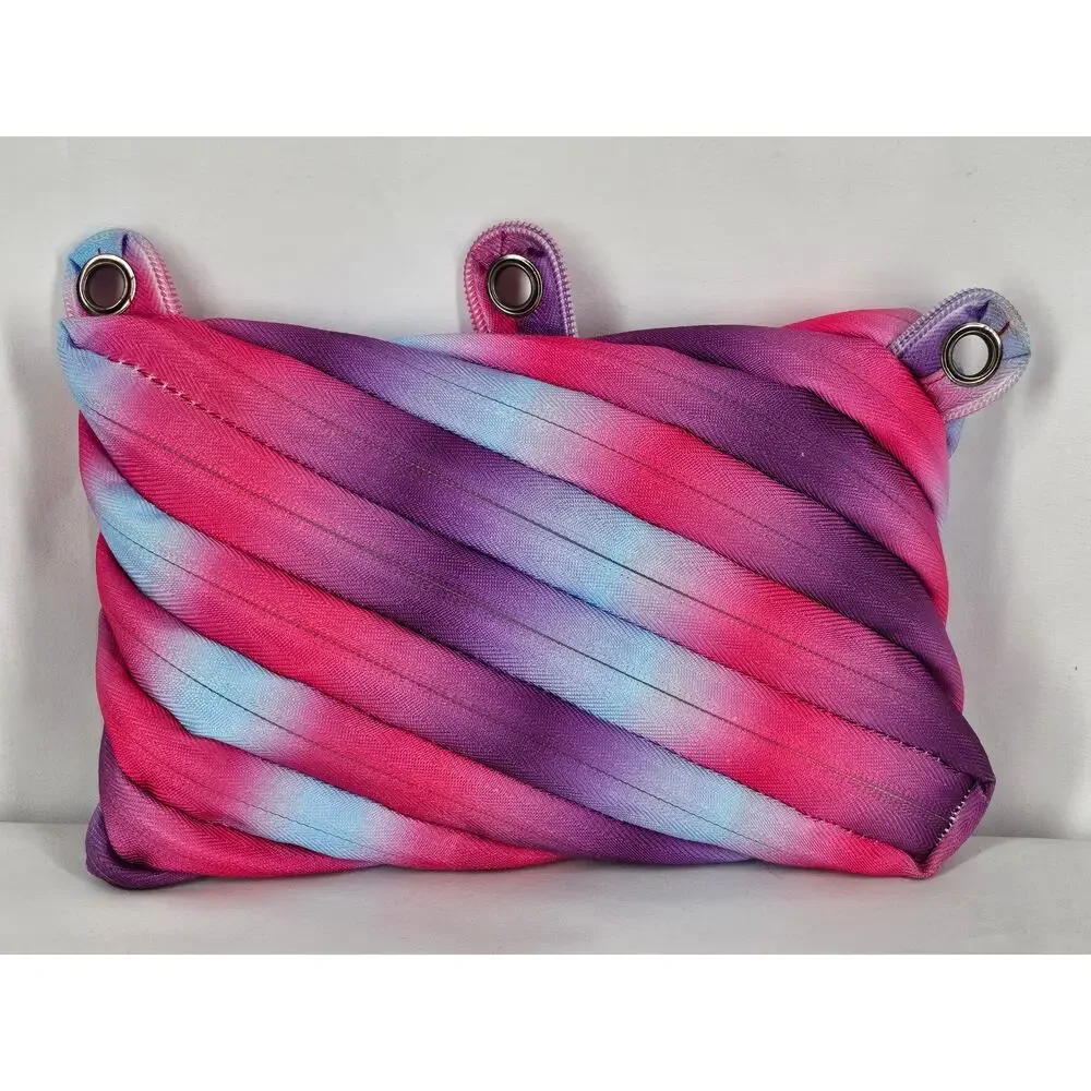 ZIPIT COLORZ 3 RIING POUCH ONE-ZIPPER MAKEUP & PENCIL POUCH WITH GROMMETS